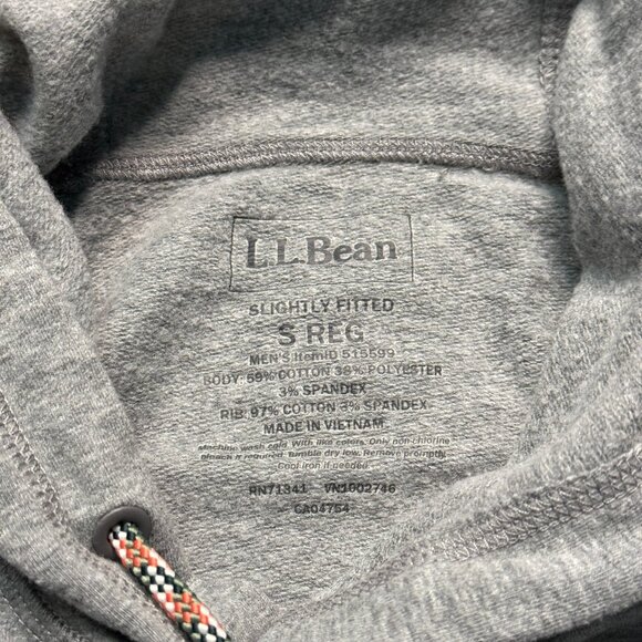 L.L. Bean Men's Camp Graphic Hoodie - Grey - Picture 3 of 5